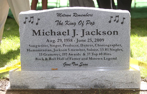 Here lies Michael Jackson's cash-crammed coffin.
