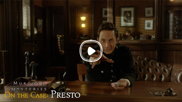 Murdoch Mysteries On the Case: Presto interactive detective mystery story Johnny Harris as Constable George Crabtree