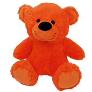 aggressively orange teddy bear