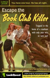 Escape the Book Club Killer escape room game by LockQuest