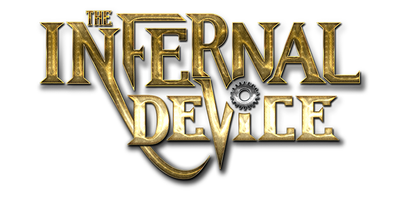 Murdoch Mysteries The Infernal Device logo - puzzles designed by LockQuest